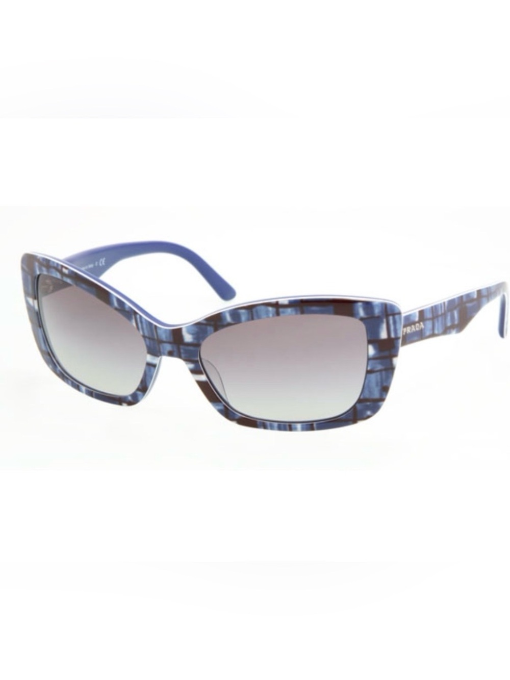 Prada Vintage Purple Patterned Cat Sunglasses - Spring 2003 Collection